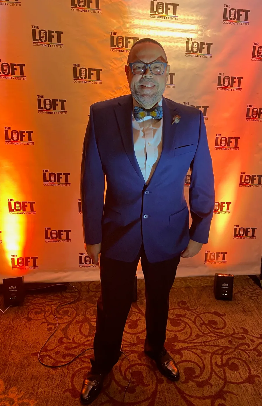 Wilfredo at an event for The LOFT LGBTQ+ Community Center